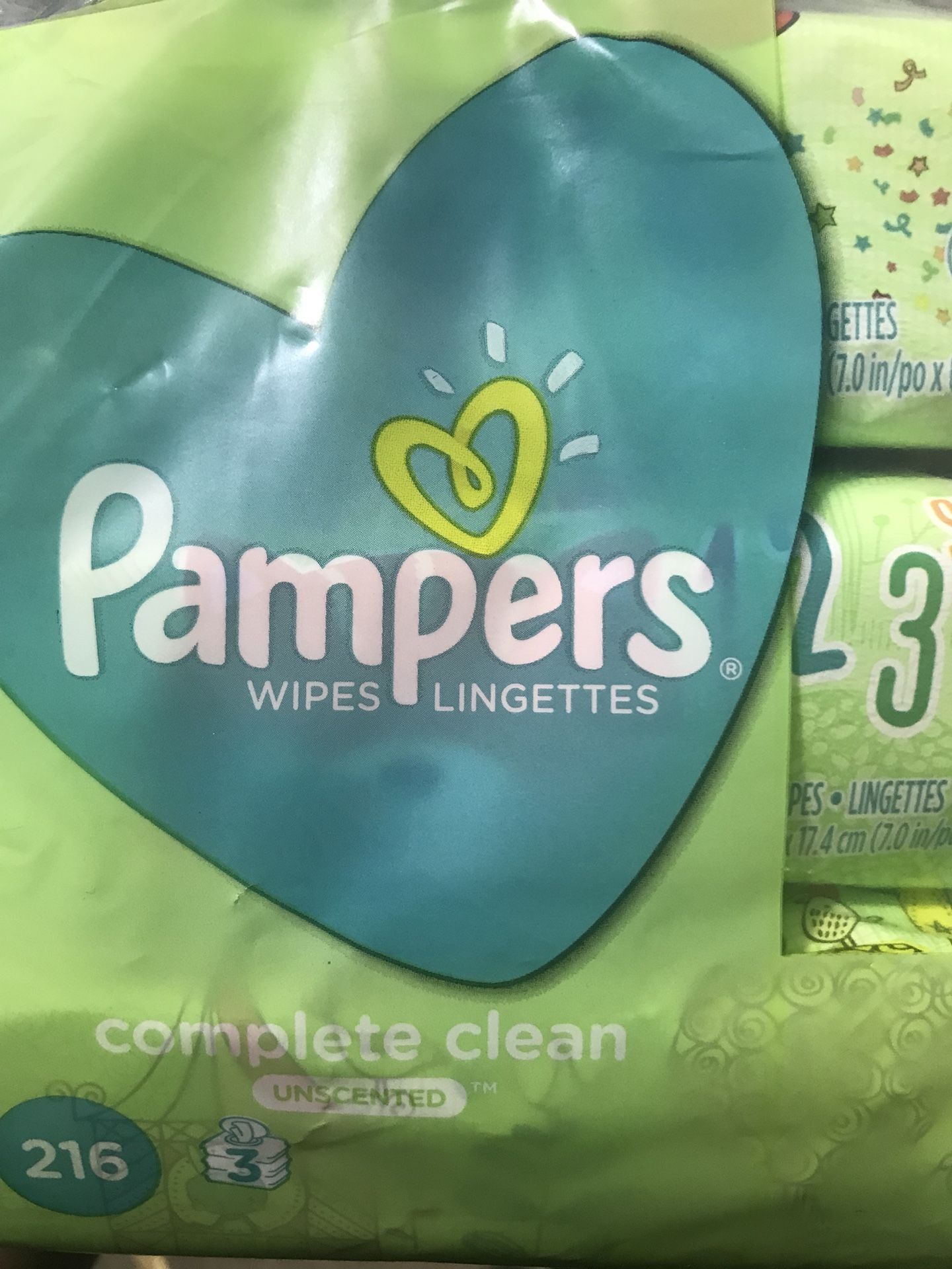 Pampers baby wipe unscented