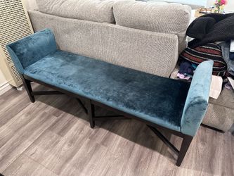 Aqua Blue Bench