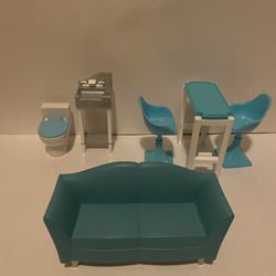 Newer blue Barbie furniture lot #2