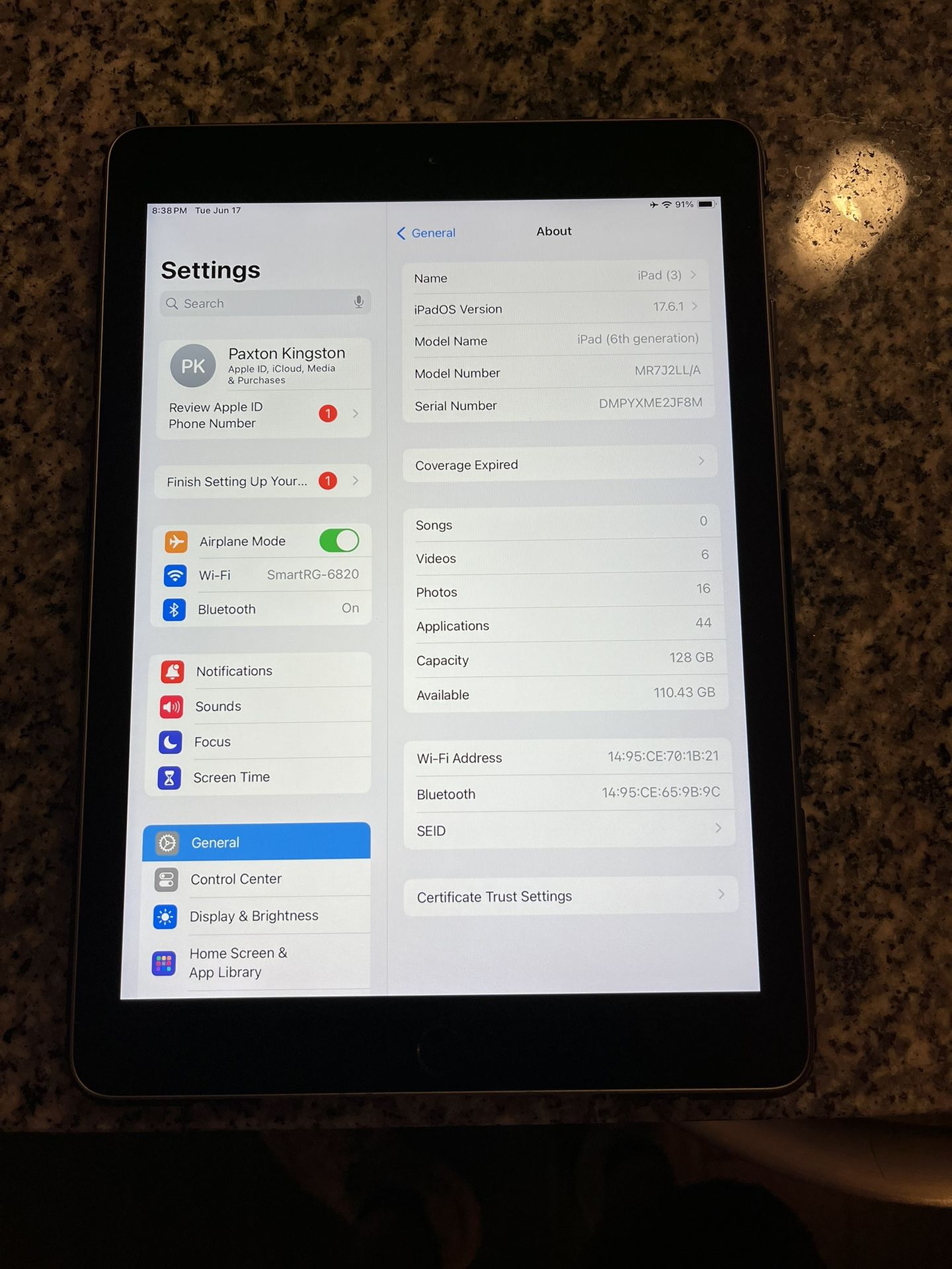 iPad 6th Gen