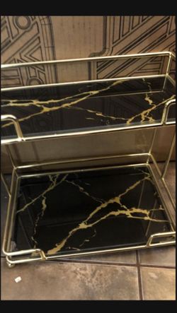 Makeup Organizer Shelf, 2 Tier Bathroom Vanity Tray for Perfumes, Makeups, Toiletries and Skincare, Multifunctional Cosmetic Storage Rack for Dresser 