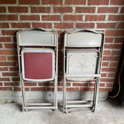 Antique Metal Folding Chairs