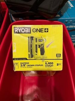 Powerful Ryobi ONE+ 18V 3/8" Crown Stapler