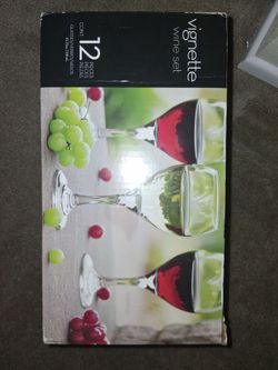12 piece wine glass set