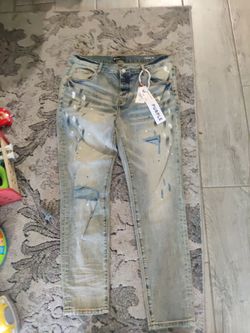 Purple jeans
