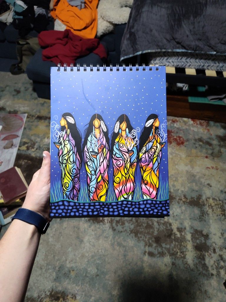 Indigenous Spiral bound sketchbook- brand new
