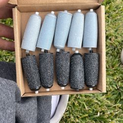Salon callus remover replacement roller heads. 