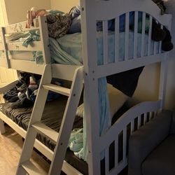 Bunk Beds / Two Twin Beds With Mattresses