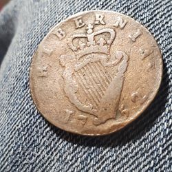 CDB22SX130 ENTRY 1752 HALF PENNY COLONIAL