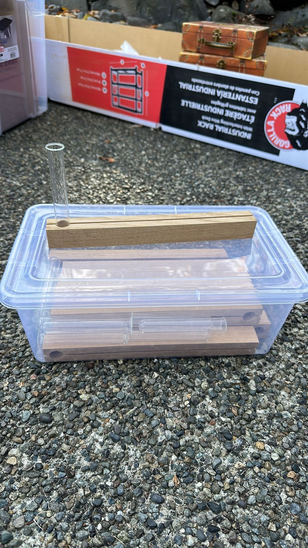 Sign Holder With Bud Vase 