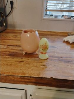 Egg Stand And Footed Egg