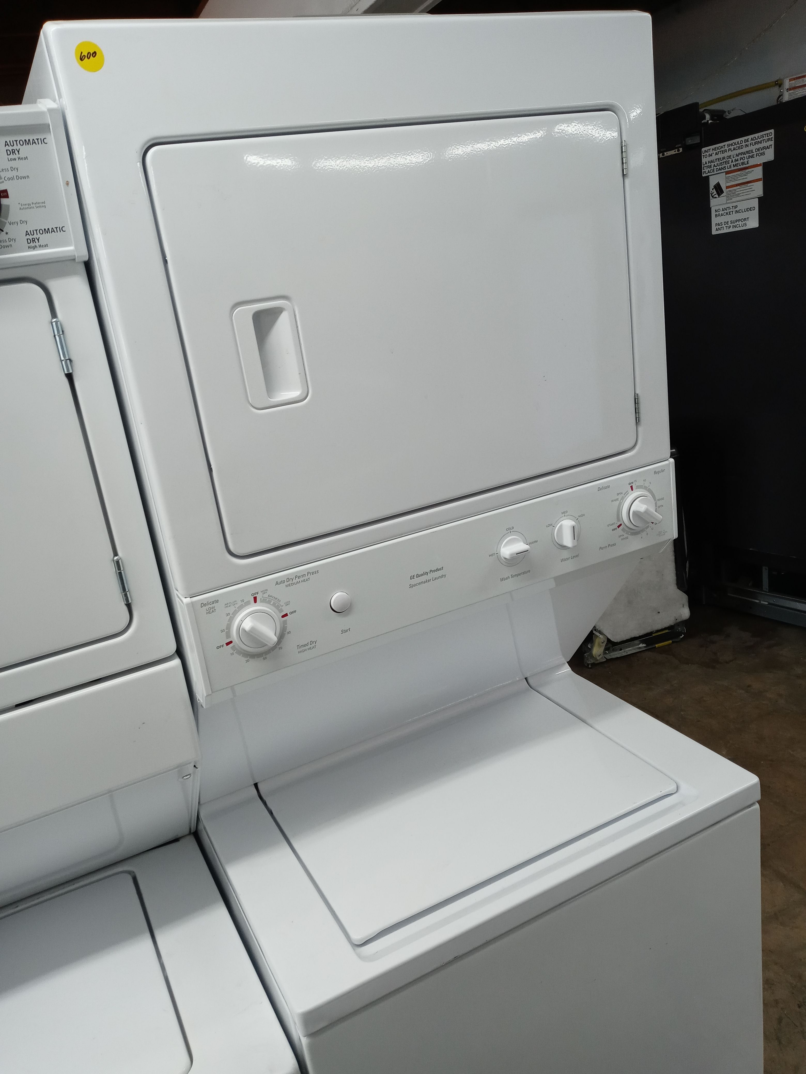 GE unitized washer and dryer stack - Free delivery
