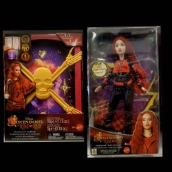 Combo Deal : Disney Descendants Red Singing Doll &  Mattel - Disney Descendants: The Rise of Red, The Sorcerer's Cookbook, 