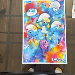 Limited Edition Smurfs Movie Poster 2025