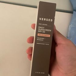 Versed daily sunscreen 50 spf
