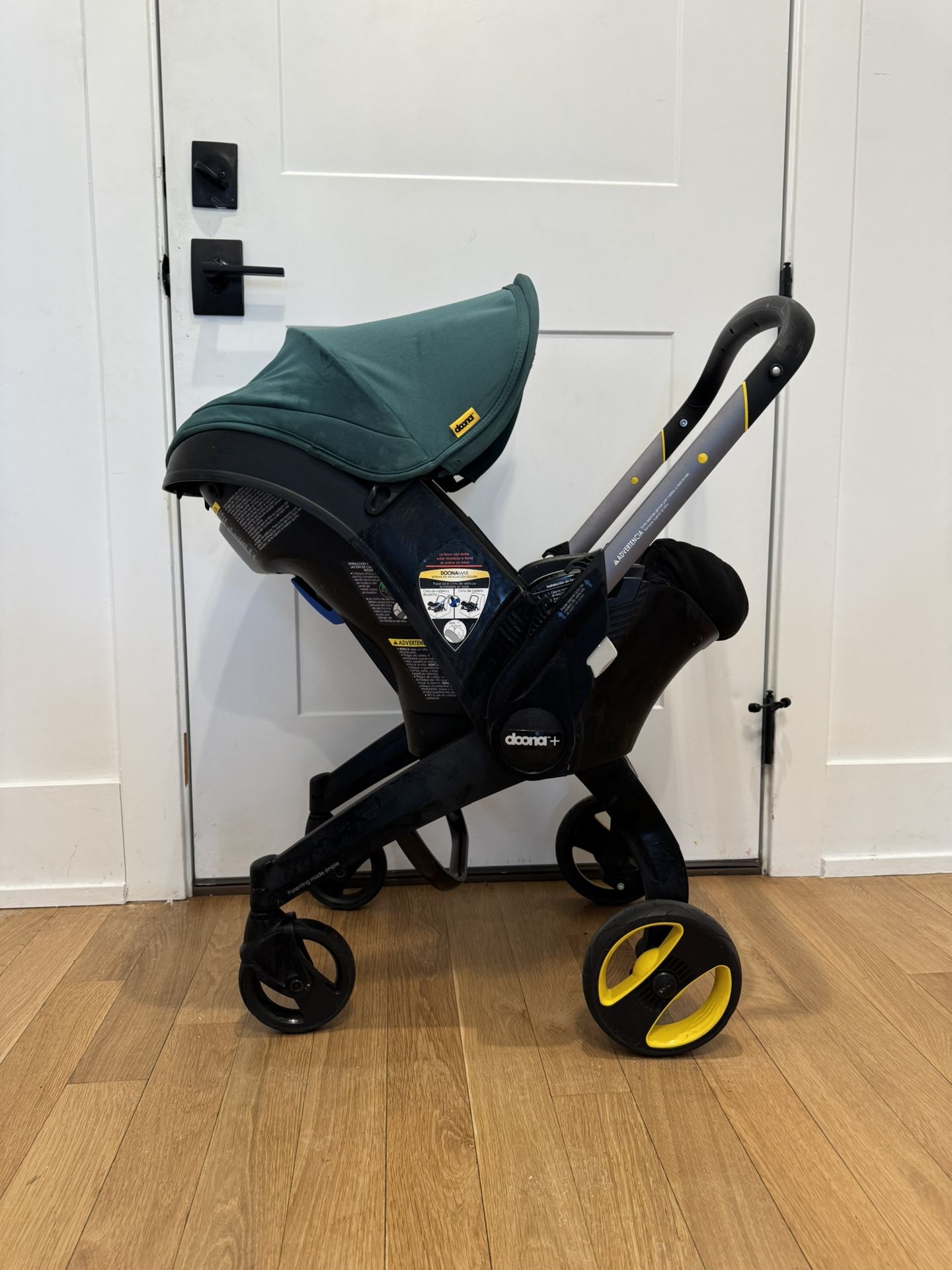 Stroller Racing Doona Car Seat & Stroller, Racing Green - All-in-One Travel System for ...