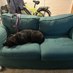Greenish blue UPPLAND IKEA Loveseat 