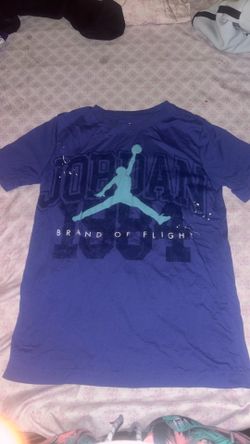 purple jordan shirt , size small