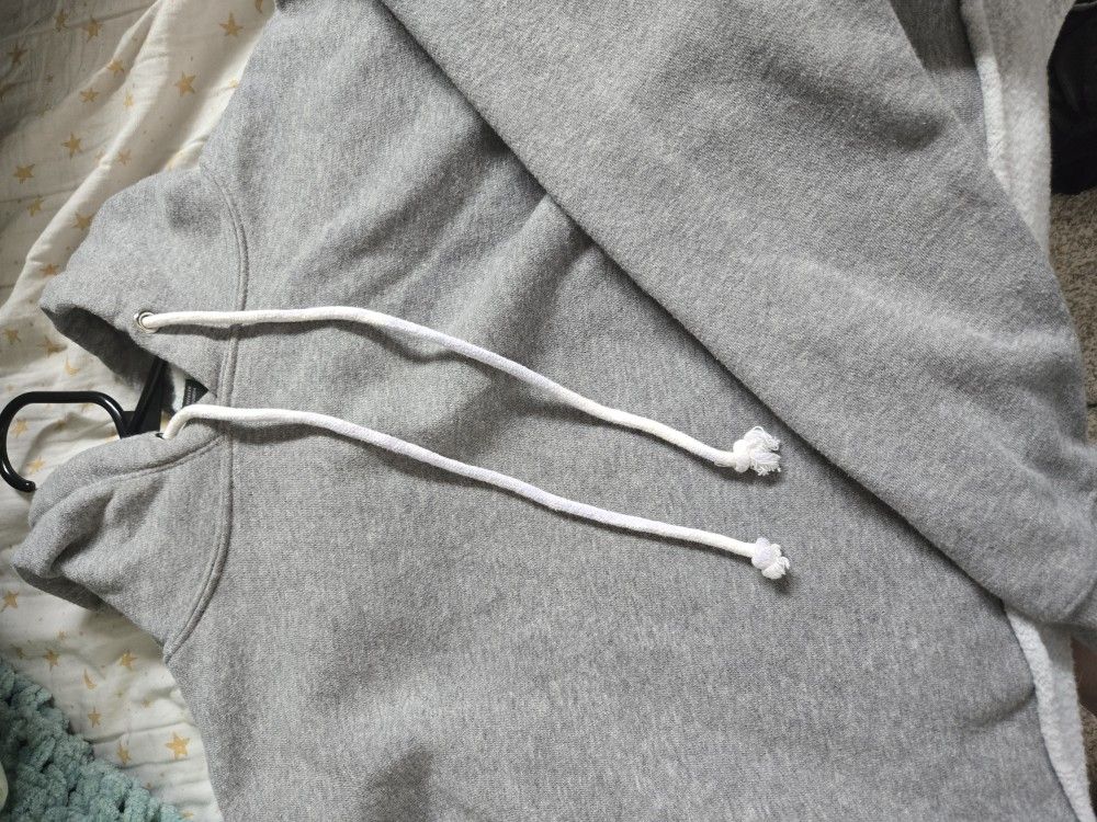 Grey Hoodie Croptop