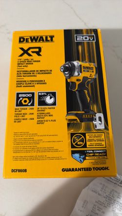 Dewalt 1/4” plug po 3 speed high torque impact driver