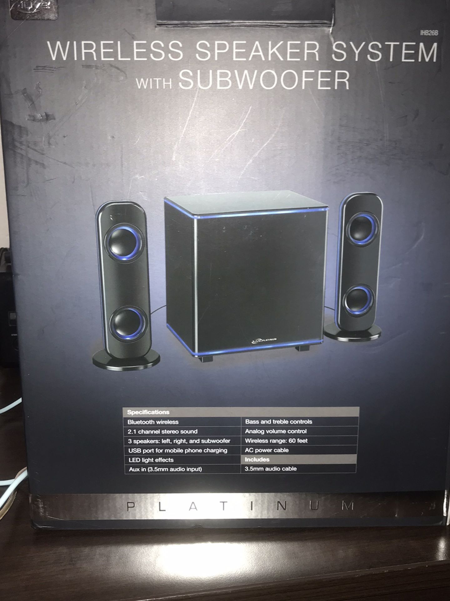 iLive Wireless Bluetooth Speaker System With Subwoofer