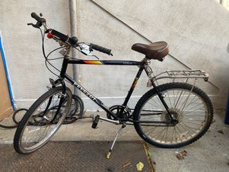 Peugeot bike with rear rack for storage