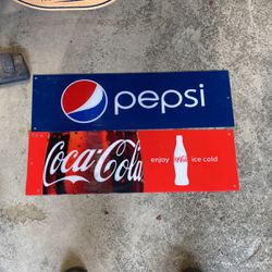 Coke And Pepsi Signs