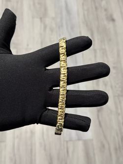 14K Gold filled Chino Bar link bracelet