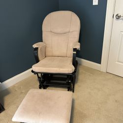 Glider with  Foot Stool Glider