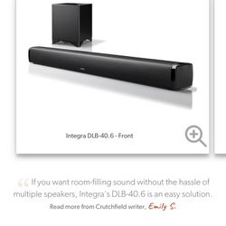 Integra DLB-40.6 Powered home theater sound bar