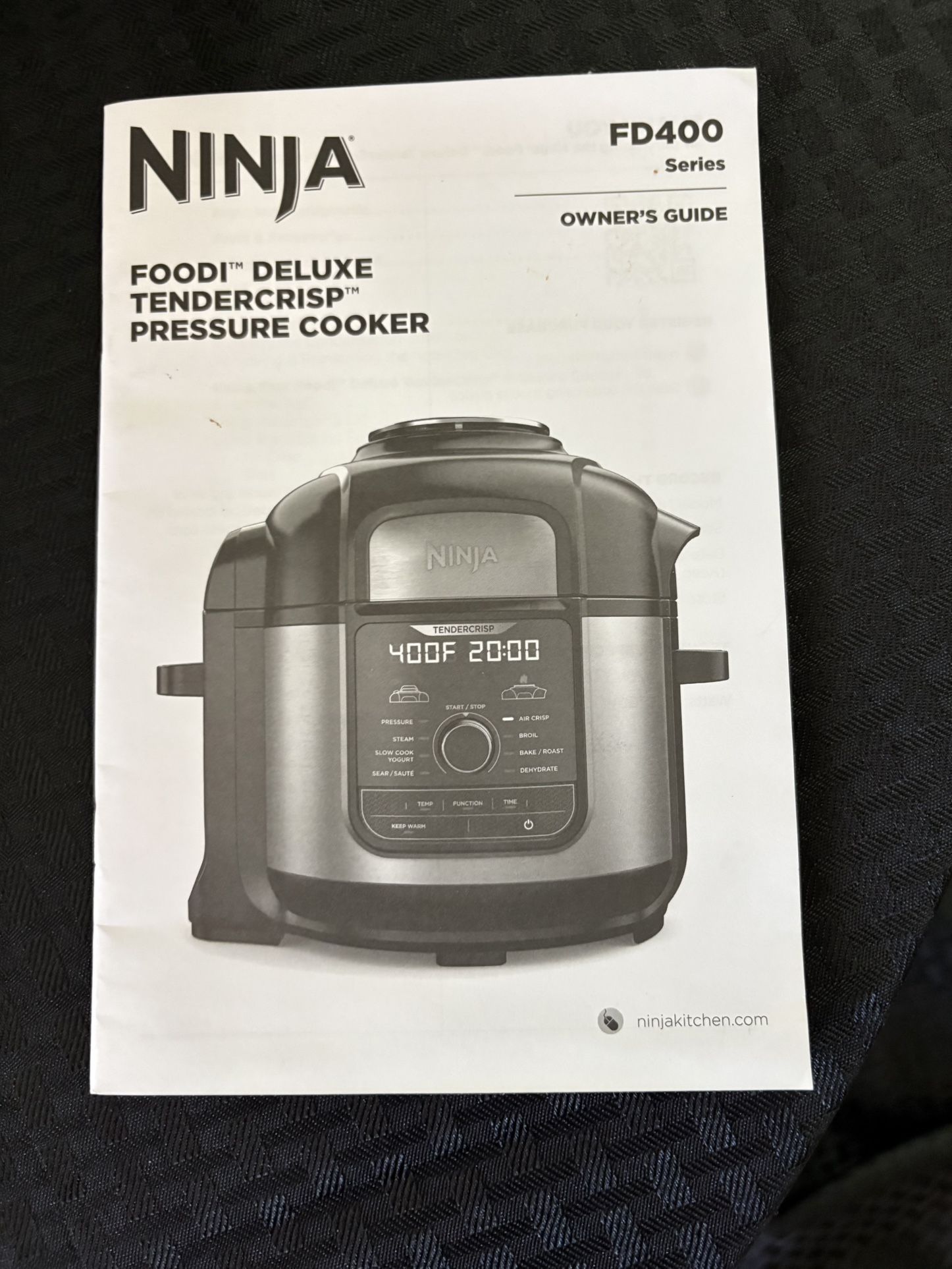 Ninja Foodi Deluxe Tendercrisp Pressure Cooker 8qt