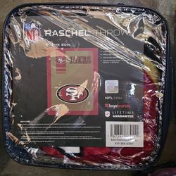 SAN FRANCISCO 49ERS TWIN SIZE BLANKET