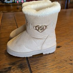 Bebe Faux Suede Faux Fur Lined Boots