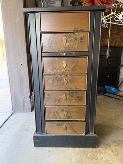 Jewelry cabinet Tall Asian-Style 7-Drawer Chest