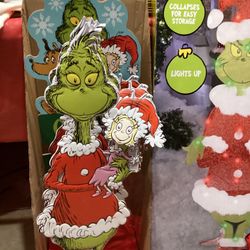 Grinch Metal Yard Stake