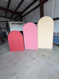 3 large Wood Backdrops for parties baby shower
