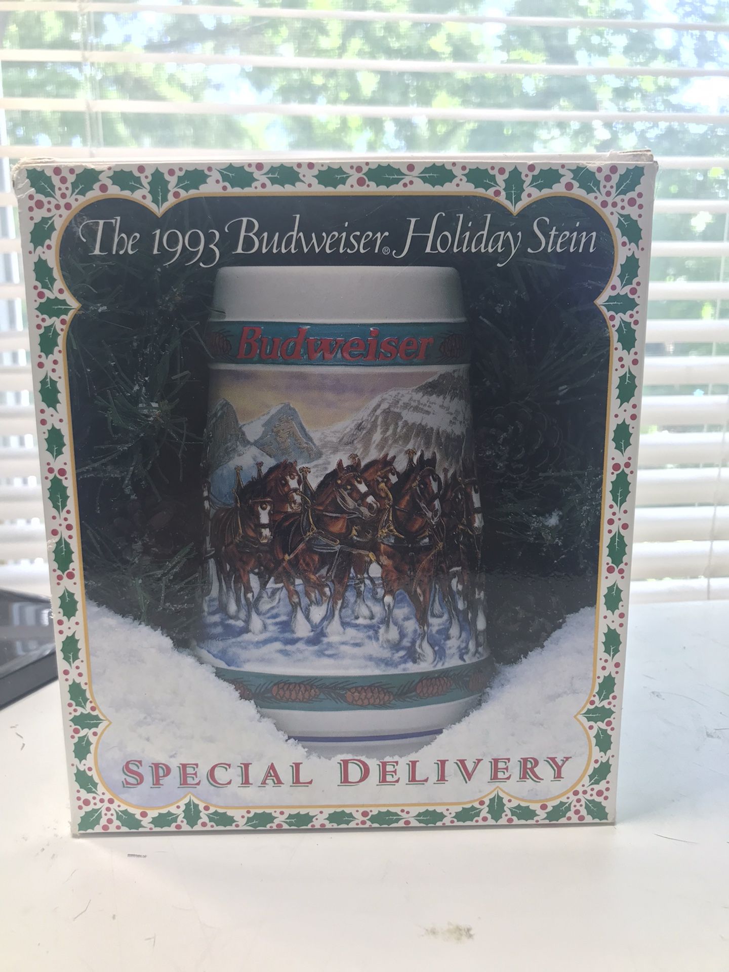 1993 Budweiser Holiday Stein