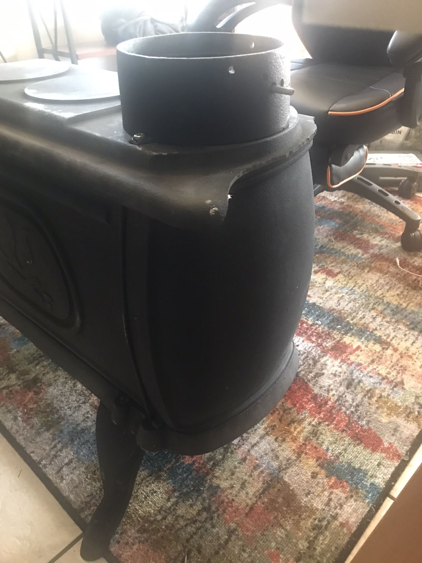 US Stove Logwood 900 Sq. ft. Cast Iron Wood Stove US1269E for Sale in