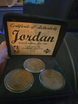 Highland Mint 3 Coin Michael Jordan