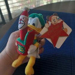 Vintage Disney Donald Duck hanging ornament/ plushie