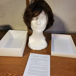 Henry Margu Short Brown Wig 100% Modacrylic Fiber NIB