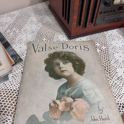 Antique Sheet Music 1915 – Valse Doris John Hazel Vintage Piano Waltz Leo Feist