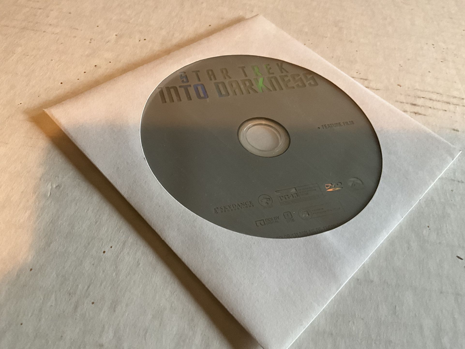 Star Trek Into Darkness - DVD - $1 - Condition VG+