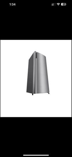 LG 6.0 cu. ft. Single Door Refrigerator with Inverter Compressor and Pocket Handle in Platinum