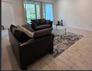 LIVING ROOM SET (SOFA, LOVE SET, GLASS COFFEE TABLE AND SIDE TABLE)