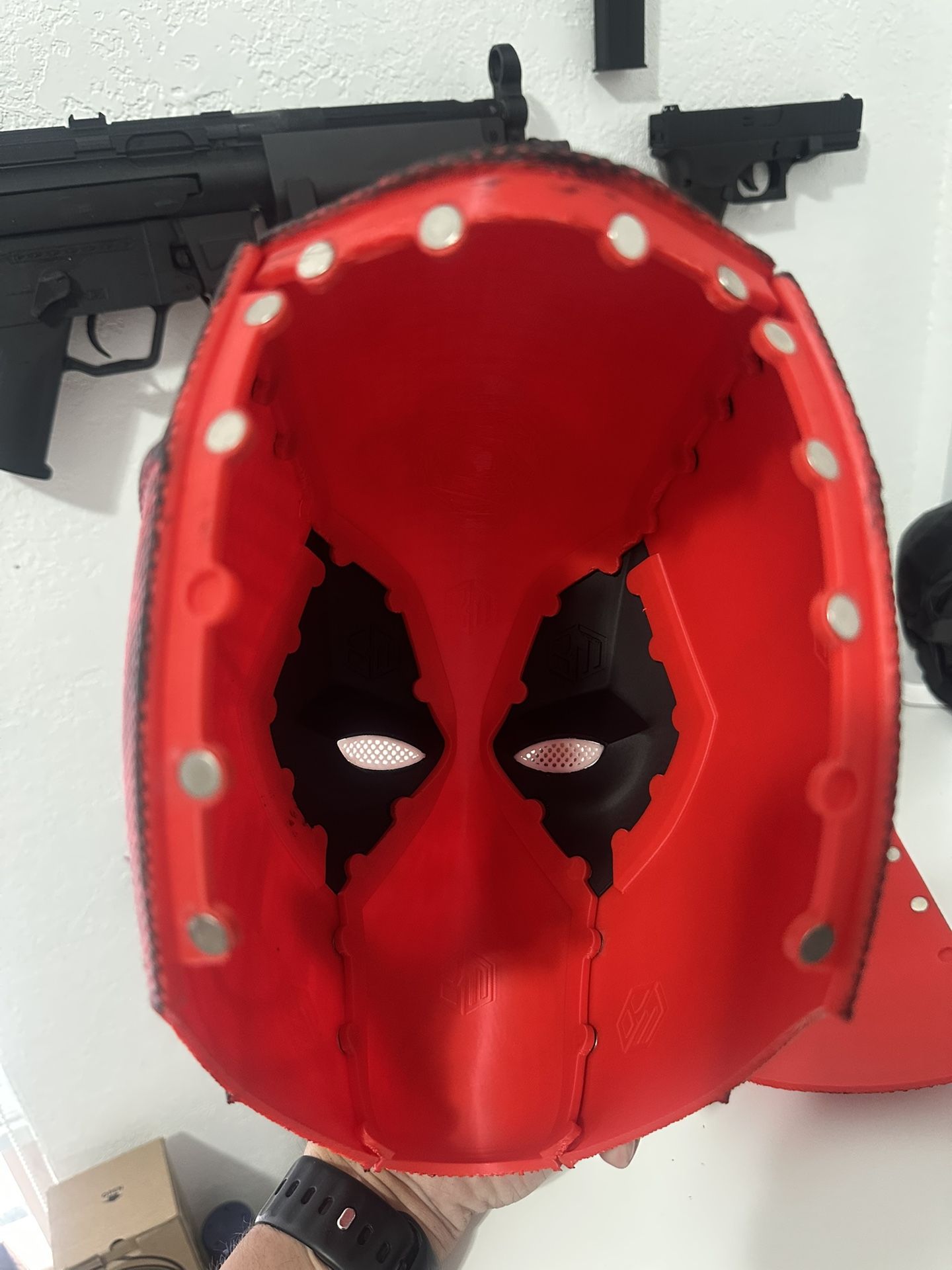 3D Printed Deadpool Helmet/Mask (Halloween )