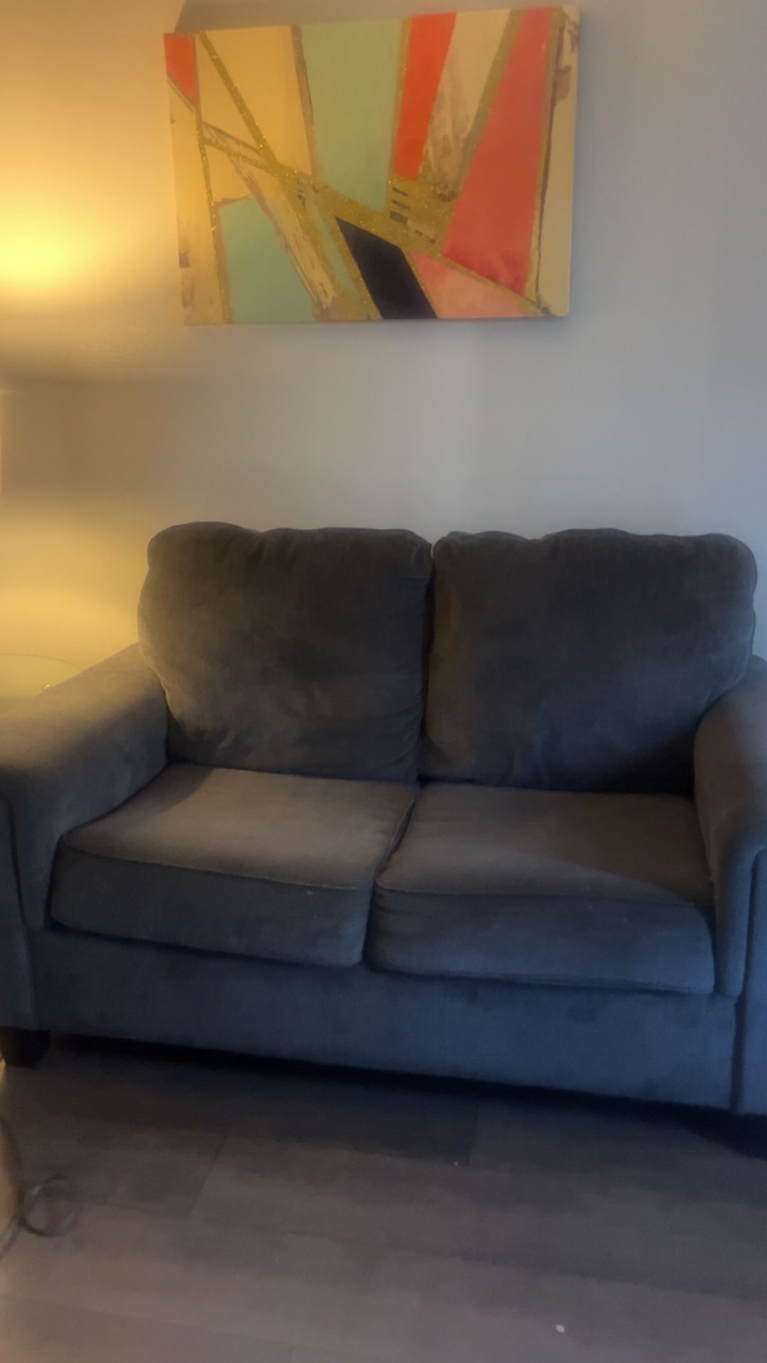 Small Gray Couch $50