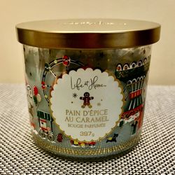 3-Wick Caramel Gingerbread 14 oz. Scented Candle  