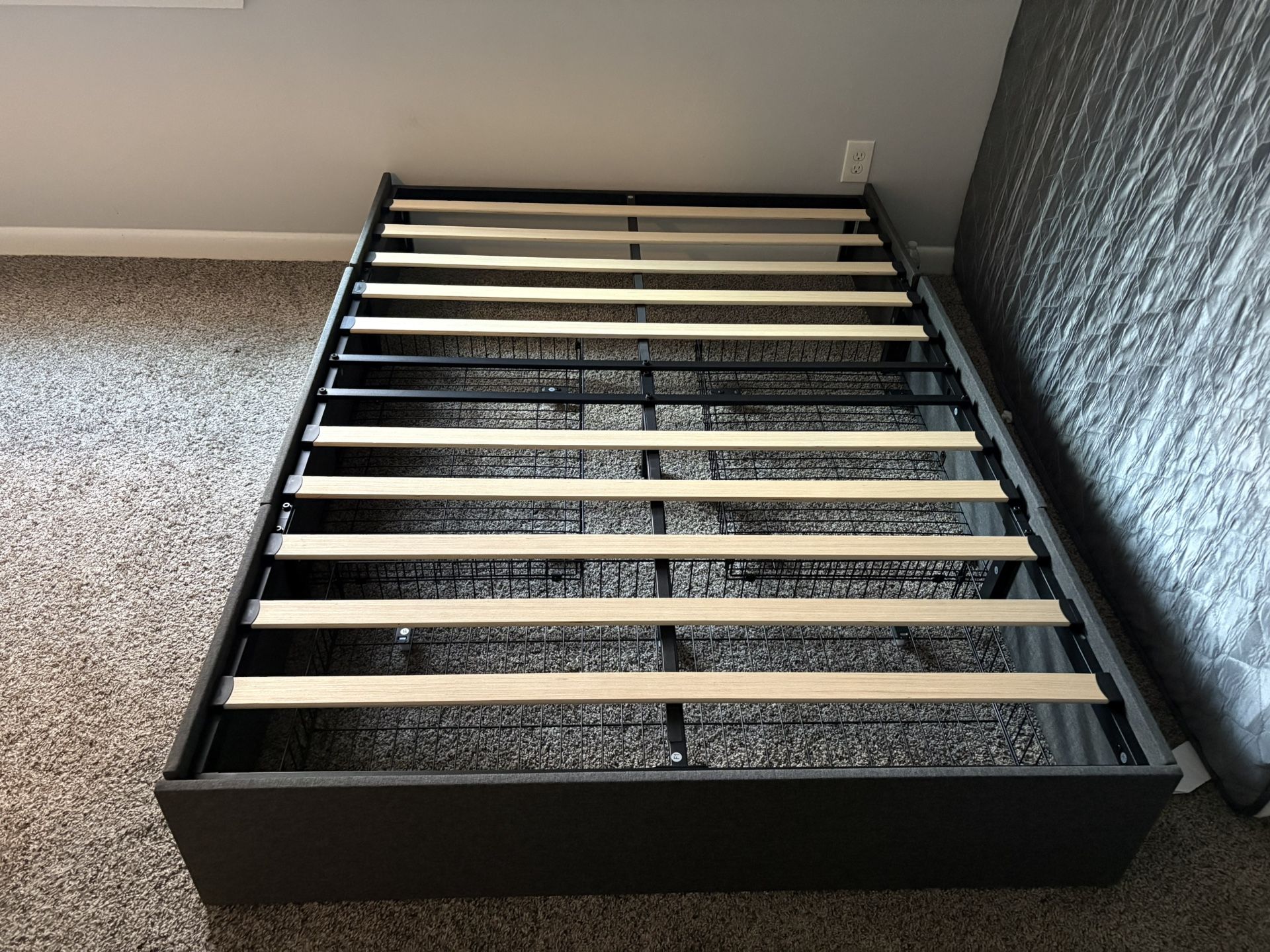 Full Size Bed Frame With Storage (Mattress As Well)