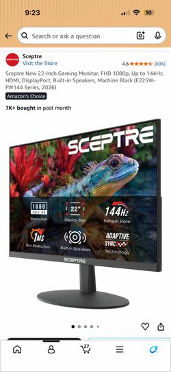 Two 22” monitors